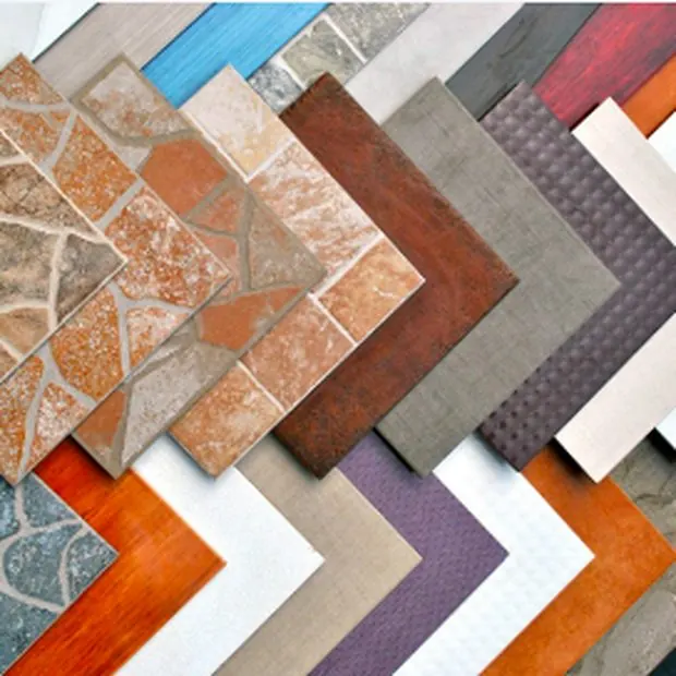 Floor and wall tiles in a range of patterns and colours